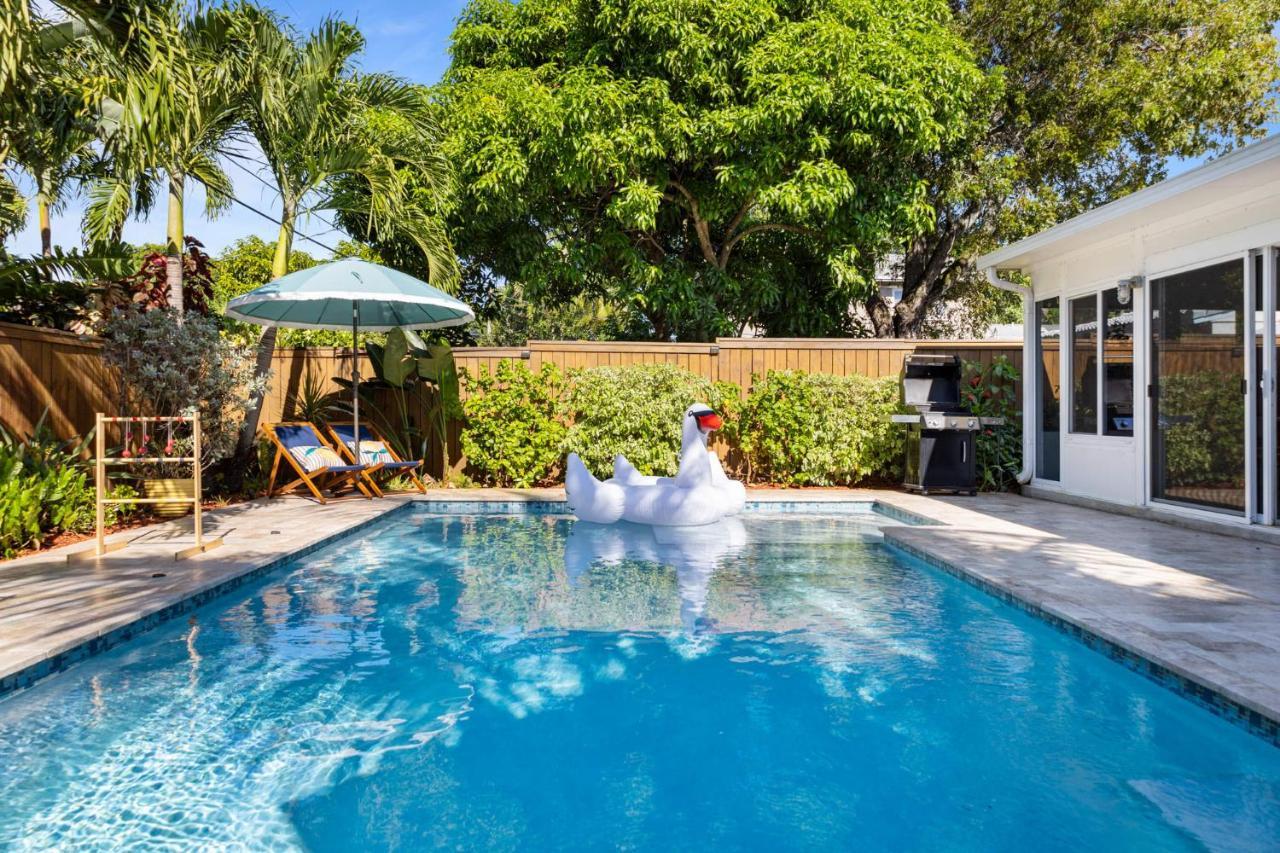 フォート・ローダーデール Casa Limon - Private Heated Pool Prime Location & Parkingヴィラ エクステリア 写真